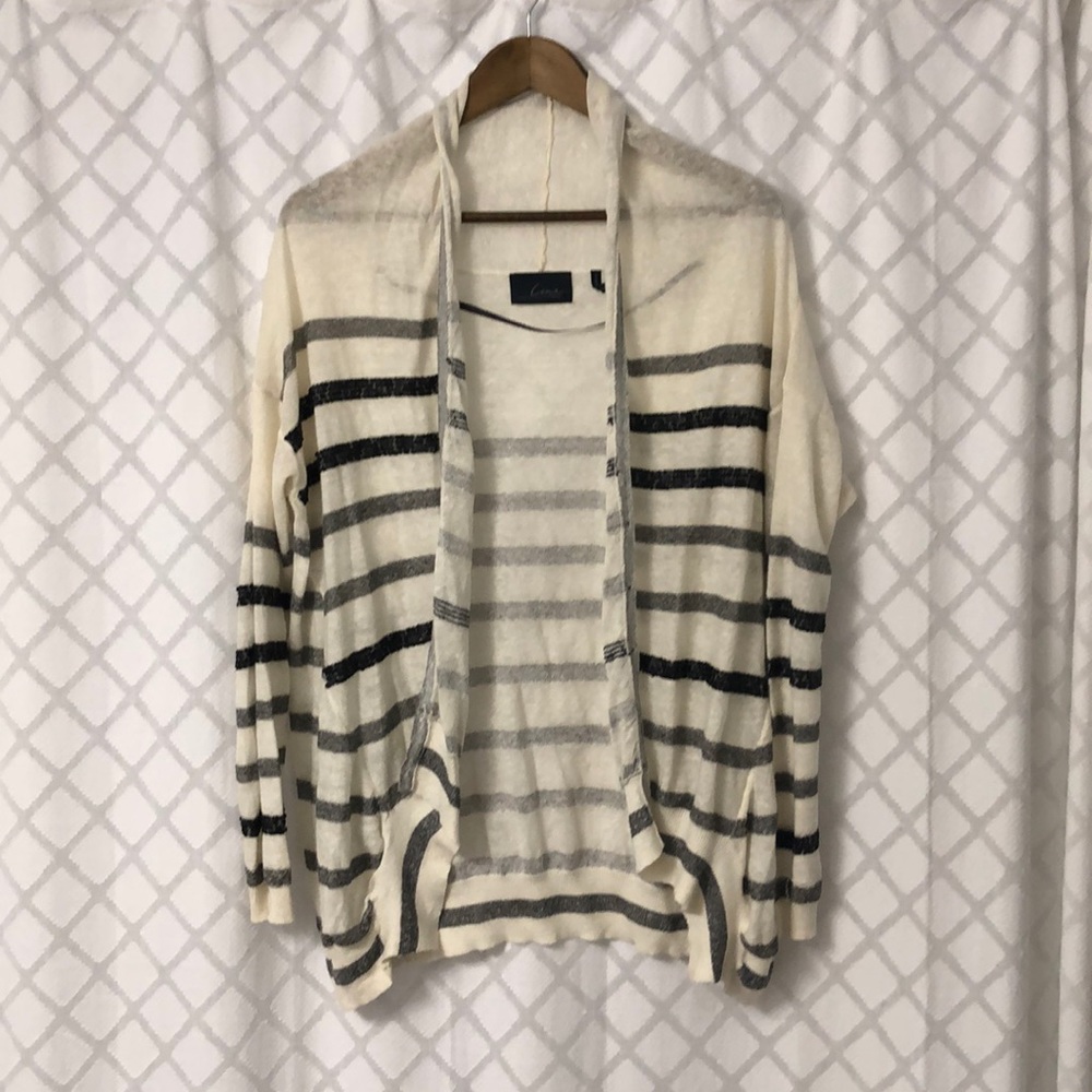 Beautiful LINE striped cardigan